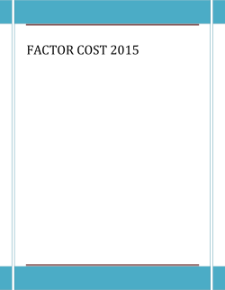 factor cost 2015 - Ethiopian Investment Commission