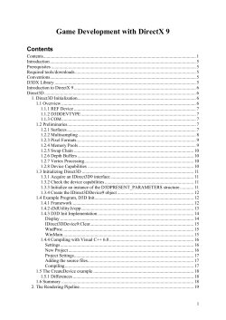 Game Development with DirectX 9