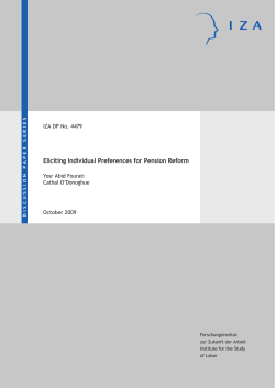 Eliciting Individual Preferences for Pension Reform