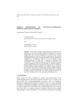 FORMAL DESCRIPTION OF CONCEPT