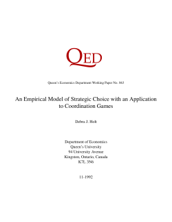 An Empirical Model of Strategic Choice with an Application to