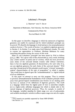 Lefschetz`s Principle