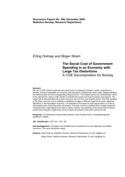 Erling Holm&oslash;y and Birger Str&oslash;m The Social Cost of