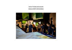 Social scripts for school visits