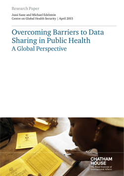 Overcoming Barriers to Data Sharing in Public