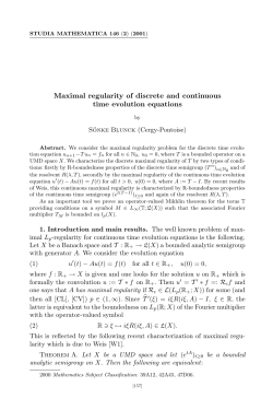 Maximal regularity of discrete and continuous time evolution equations