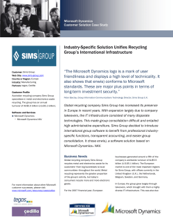 Industry-Specific Solution Unifies Recycling Group`s