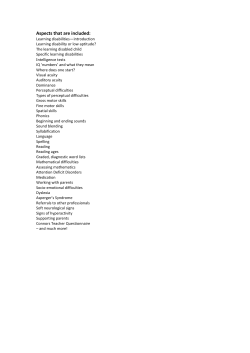 Supporting the child with learning challenges