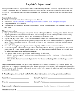 Captain`s Agreement