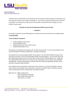 academic year 2017-2018 - LSU School of Medicine