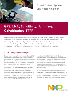 GPS, LNA, Sensitivity, Jamming, Cohabitation, TTFF