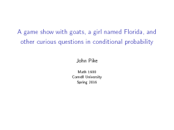 A game show with goats, a girl named Florida, and