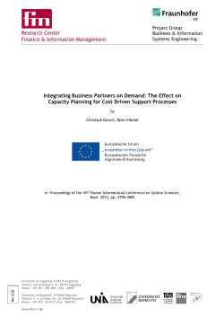 Integrating Business Partners on Demand: The Effect on Capacity