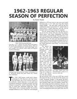 1962-1963 regular season of perfection