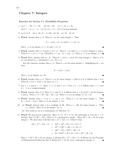 Chapter 7: Integers