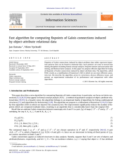 Fast algorithm for computing fixpoints of Galois - Jan Outrata