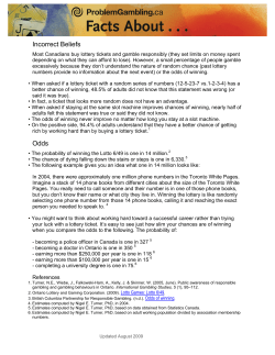 Facts About Incorrect Beliefs and Odds