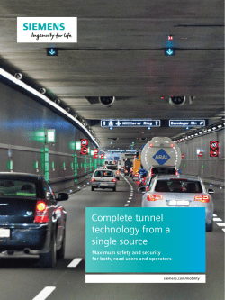 Complete tunnel technology from a single source