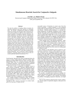 Simultaneous Heuristic Search for Conjunctive Subgoals