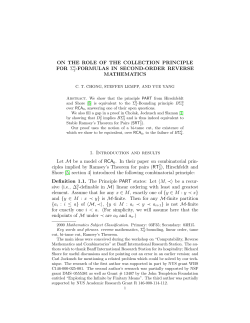 20. C. T. Chong, Steffen Lempp and Yue Yang, On the role of the