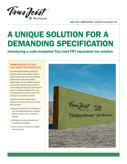 A UNIQUE SOLUTION FOR A DEMANDING SPECIFICATION
