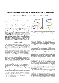 Statistical dynamical systems for skills acquisition