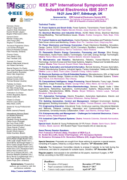IEEE 26th International Symposium on Industrial Electronics ISIE 2017