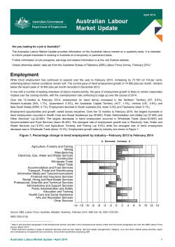 Australian Labour Market Update