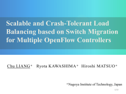 Scalable and Crash-Tolerant Load Balancing based on Switch