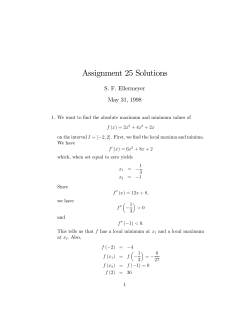 Assignment 25 Solutions