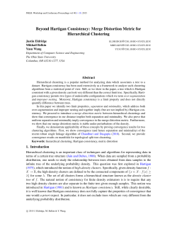 Merge Distortion Metric for Hierarchical Clustering