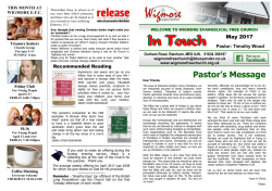 In Touch - Wigmore Evangelical Free Church