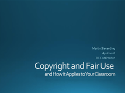 Copyright and Fair Use
