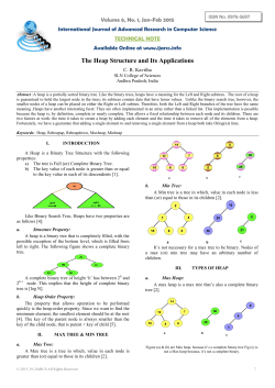 The Heap Structure and Its Applications
