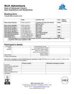 Parental Consent form (for participants under 18