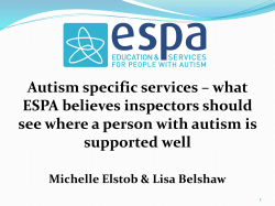 Education and Services for People with Autism Ltd