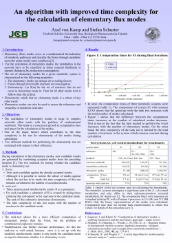 An algorithm with improved time complexity for the calculation of