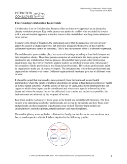 Collaborative Team Models