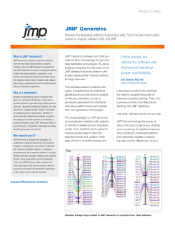 JMP® Genomics