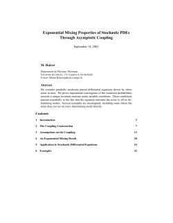 Exponential Mixing Properties of Stochastic PDEs