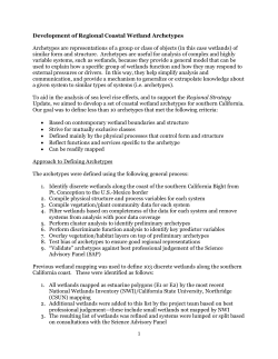 Development of Regional Coastal Wetland Archetypes Archetypes
