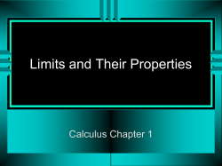 The Cartesian Plane and Functions - WBM