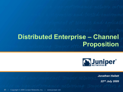 Juniper SRX Presentation