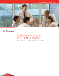 Collections Strategies in a Tight Economy