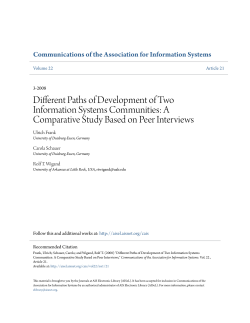 Different Paths of Development of Two Information Systems