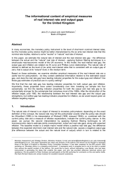 The informational content of empirical measures of real interest rate