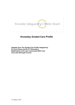 Knowsley Graded Care Profile - Knowsley Safeguarding Children
