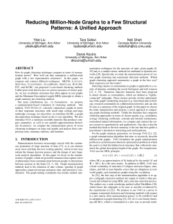 Reducing Million-Node Graphs to a Few Structural Patterns: A