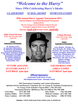 59th Annual Harry Agganis Tournament 2014