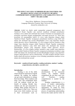 the effect of using numbered heads together and - e